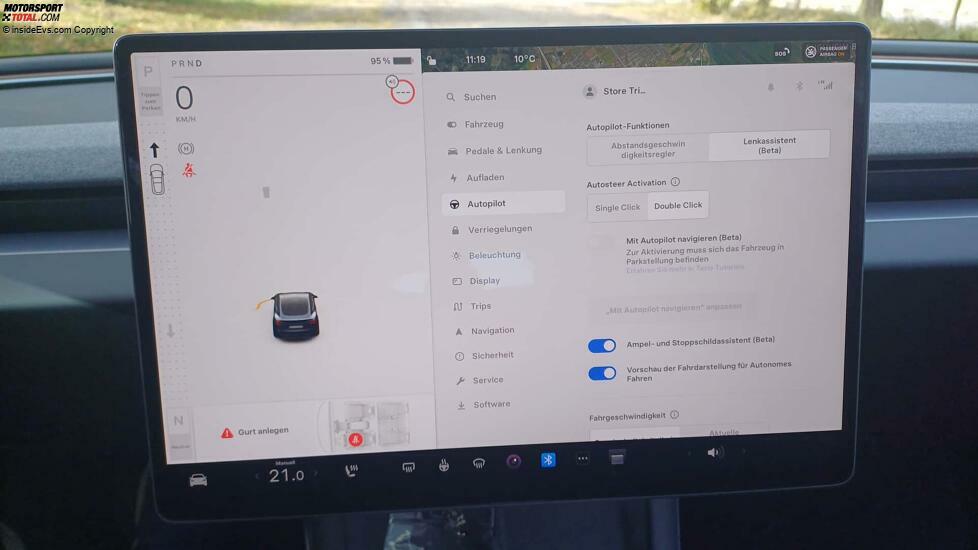 Tesla Model 3 Highland: Der Lenkassistent ist noch in der Beta-Phase