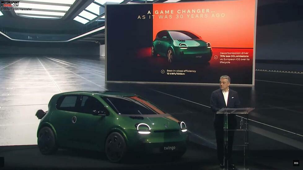Renault-Chef Luca de Meo stellt den kommenden Twingo (2025) vor