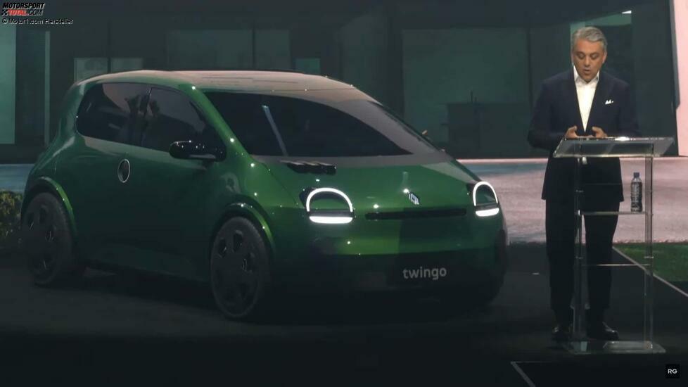 Renault-Chef Luca de Meo stellt den kommenden Twingo (2025) vor