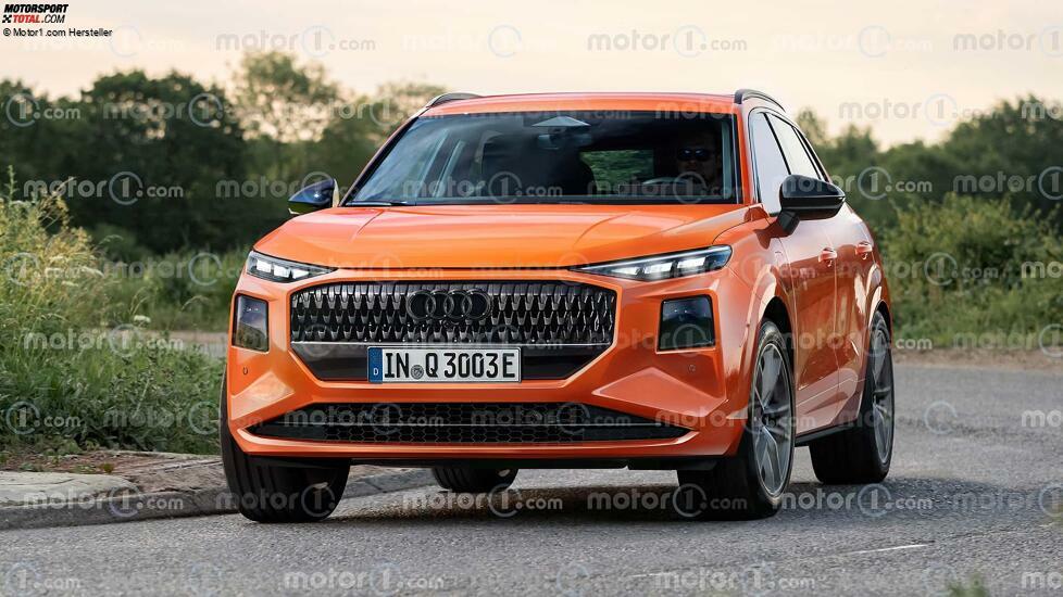 Audi Q3 (2024) als Rendering von Motor1.com
