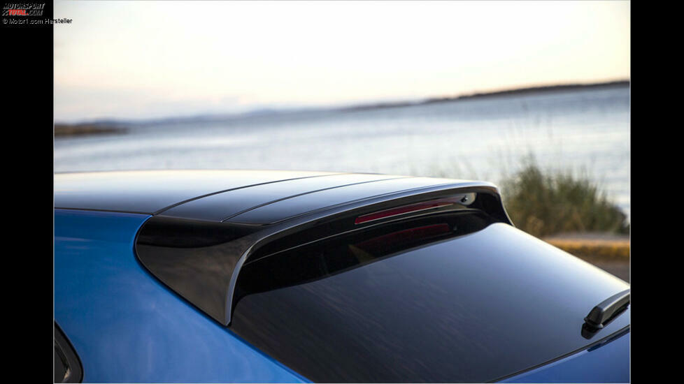 Der adaptive Dachspoiler kennt drei unterschiedliche Stellungen