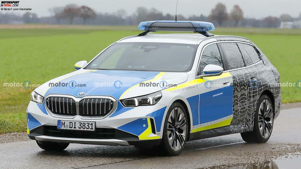 BMW 5er Touring (2024) Erlkönig als Polizeifahrzeug