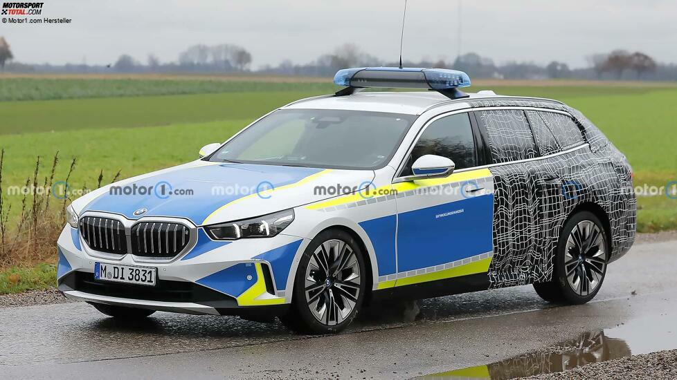 BMW 5er Touring (2024) Erlkönig als Polizeifahrzeug