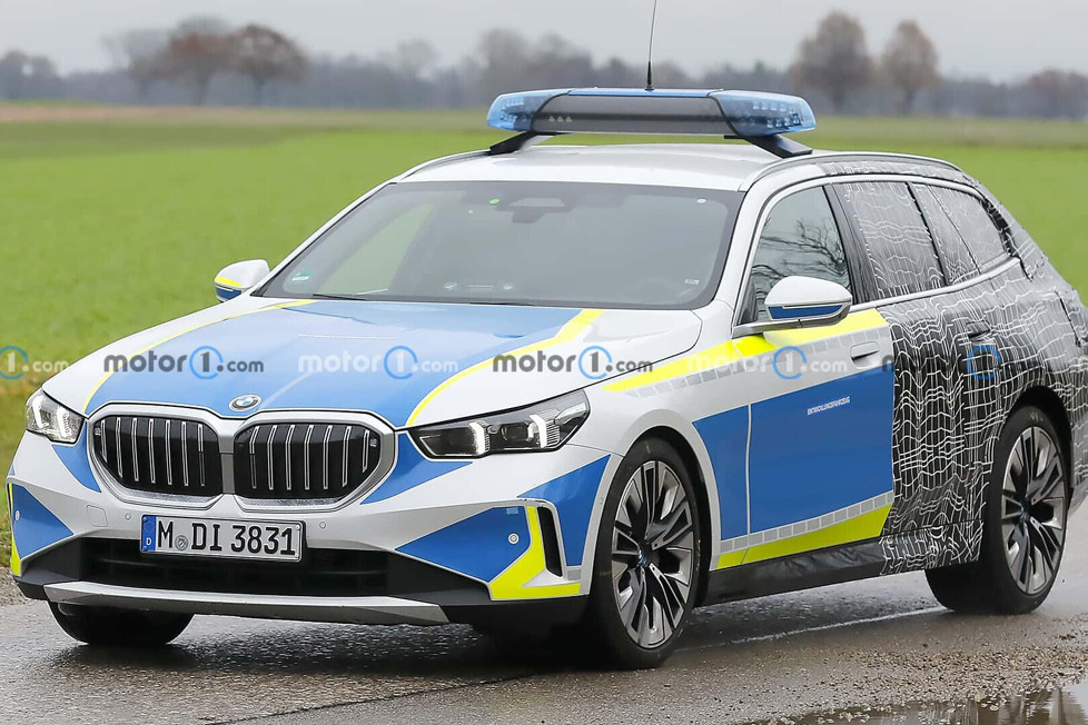 Vor allem in Bayern ist der BMW 5er als Einsatzfahrzeug der Polizei beliebt: Das wird auch bei der Neuauflage so sein, wie ein Prototyp des Toouring zeigt