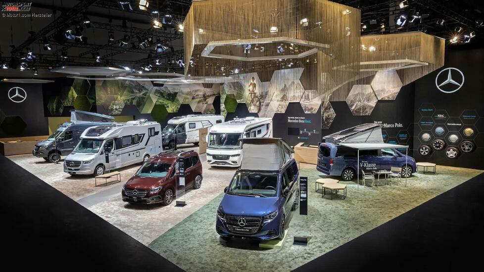 Mercedes T-Klasse mit Marco Polo Modul (2023) auf dem Caravan Salon Düsseldorf 2023