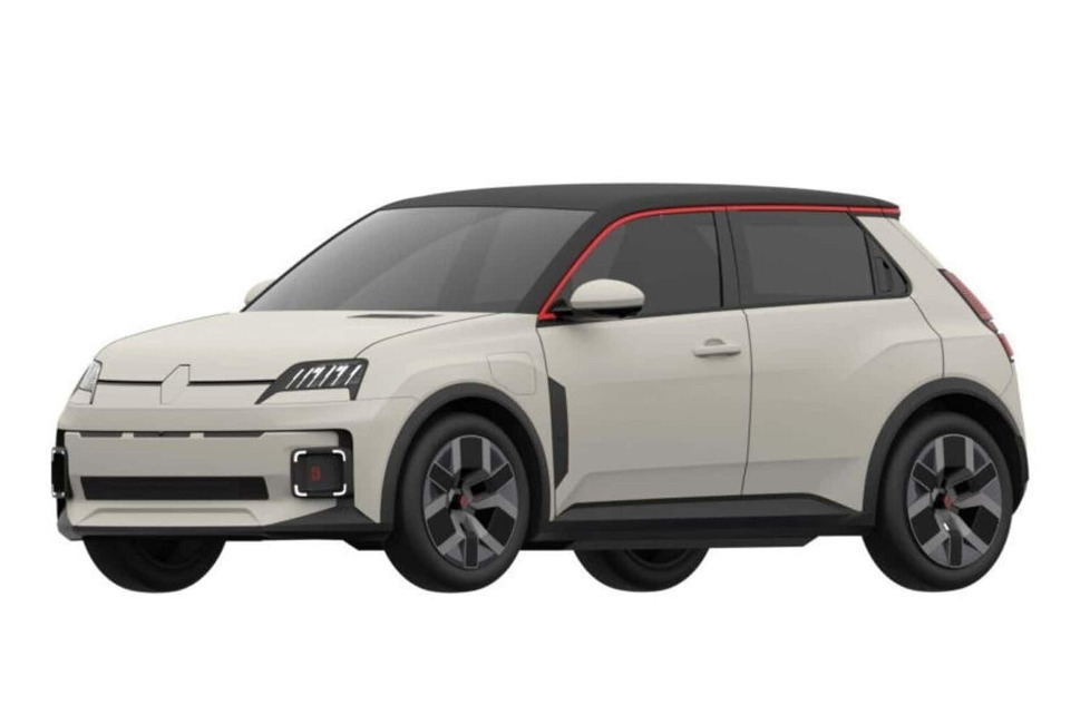 Die Serienversion des Renault 5 Electric wird erst Ende Februar vorgestellt, doch Patent-Renderings zeigen das Auto schon jetzt