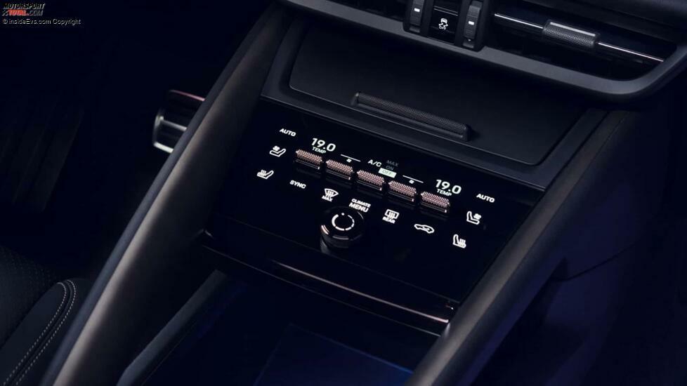 Porsche Macan (2024): Display für Klima-Einstellungen und Sitzheizung
