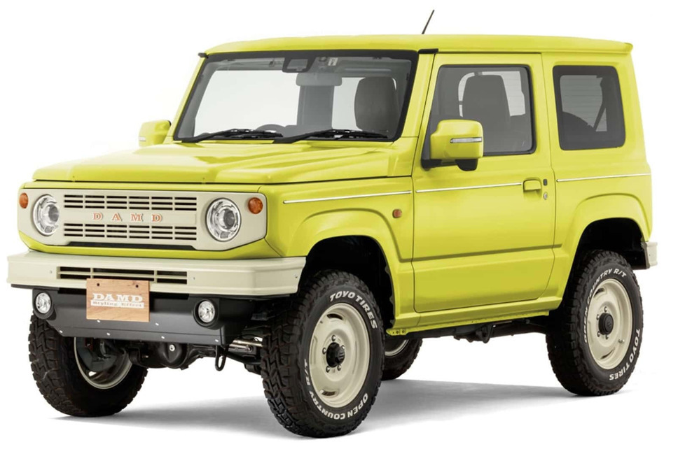 Wenn man auf der Suche nach einem günstigen Geländewagen ist, der einem US-Offroader nachempfunden ist, dann ist dieser Jimny im Bronco-Stil perfekt