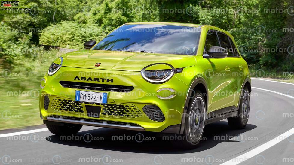 Abarth 600 (2024) als Rendering von Motor1.com