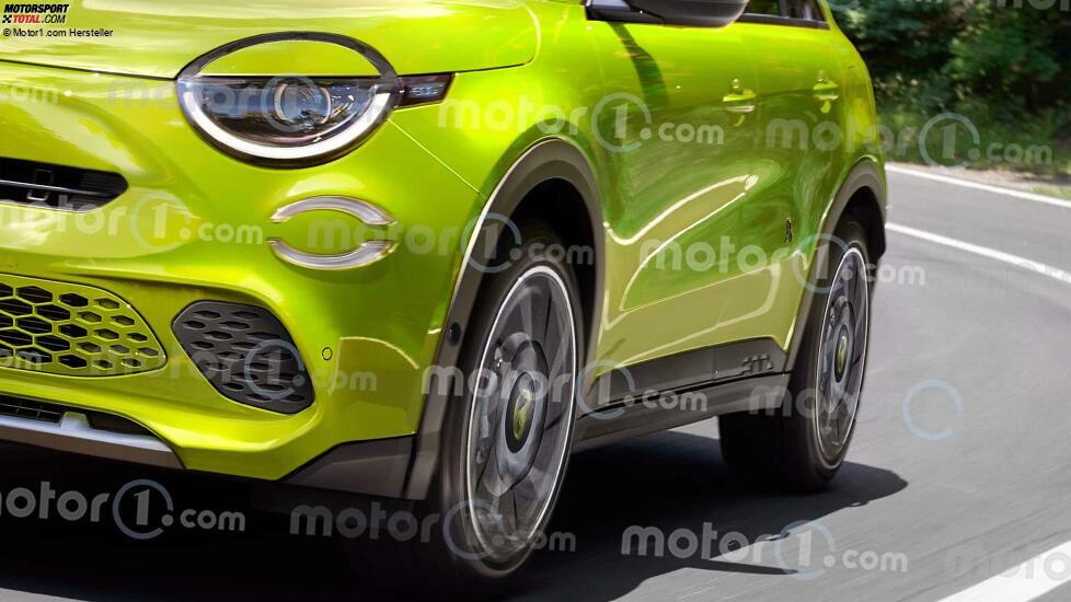 Abarth 600 (2024) als Rendering von Motor1.com