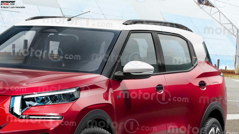 Citroën C3 Aircross (2024) als Rendering von Motor1.com