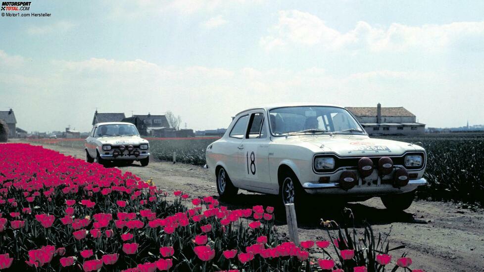 Nomen est omen: Schon 1968 holte der Escort einen Doppelsieg bei der internationalen Tulpen-Rallye