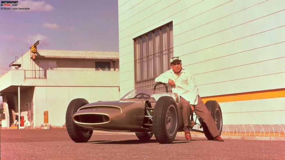 Soichiro Honda und Honda F1-Auto