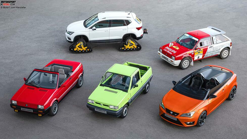 Spezielle Seat-Modelle vom Ibiza Cabrio zum Raupen-Ateca