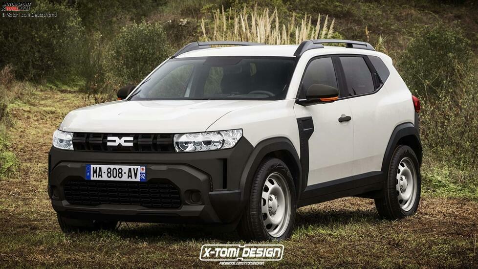 Dacia Duster (2024) in der Basisausstattung als Rendering