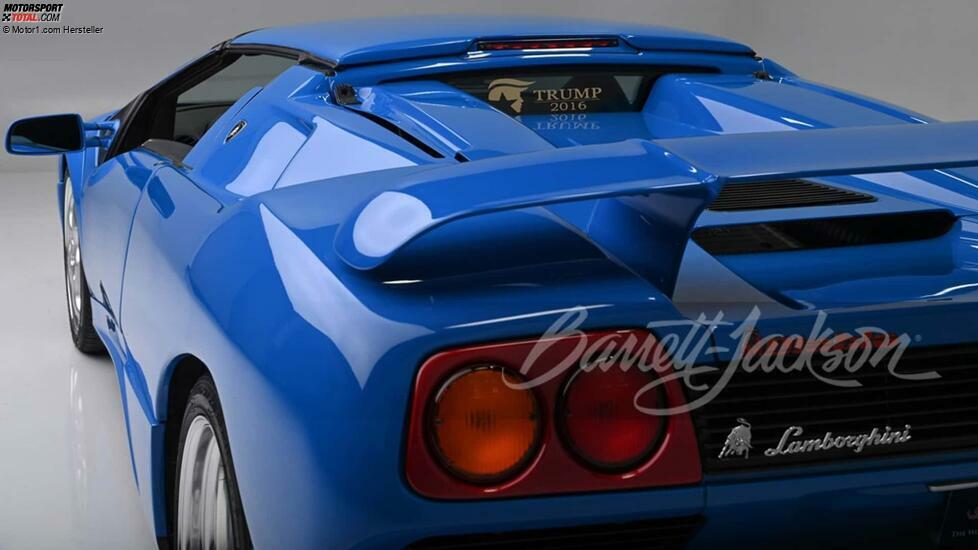 Donald Trumps Lamborghini Diablo VT Roadster Heckklappe