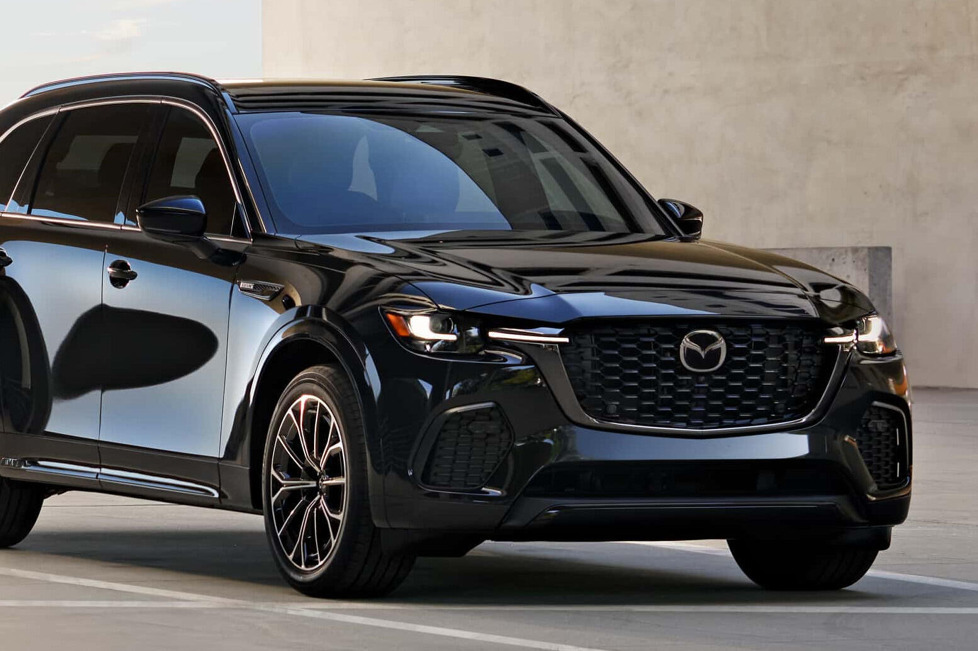 Der Mazda CX-70 für die USA sieht aus wie eine kleinere Version des CX-90, mit ähnlichem Aussehen und ähnlichen Antriebsmöglichkeiten