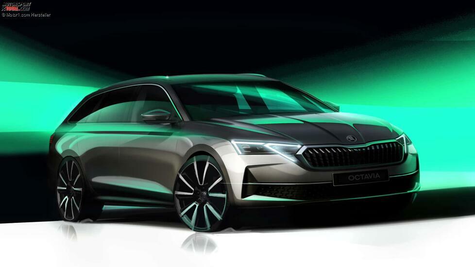 Skoda Octavia Facelift-Teaser 2024