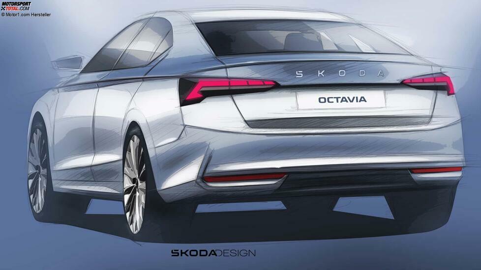 Skoda Octavia Facelift-Teaser 2024
