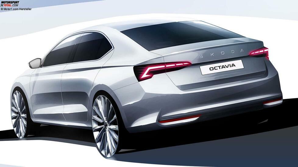 Skoda Octavia Facelift-Teaser 2024