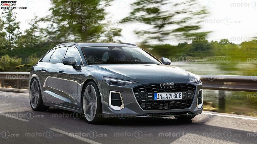 Audi A7 Avant (2025) als Rendering von Motor1.com