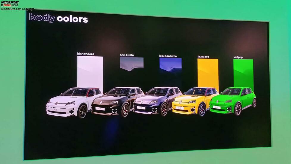 Renault 5 E-Tech Electric (2024): Die Außenfarben