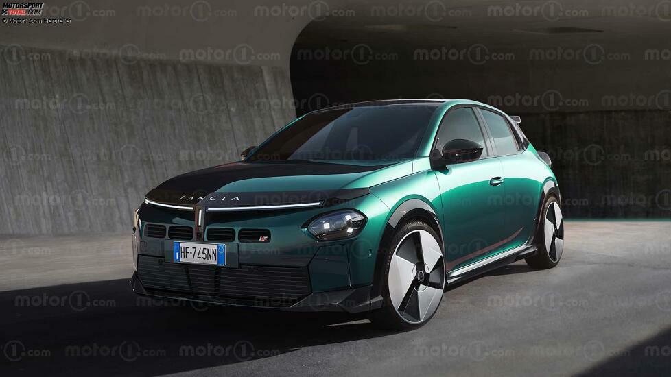 Lancia Ypsilon HF (2025) als Rendering von Motor1.com