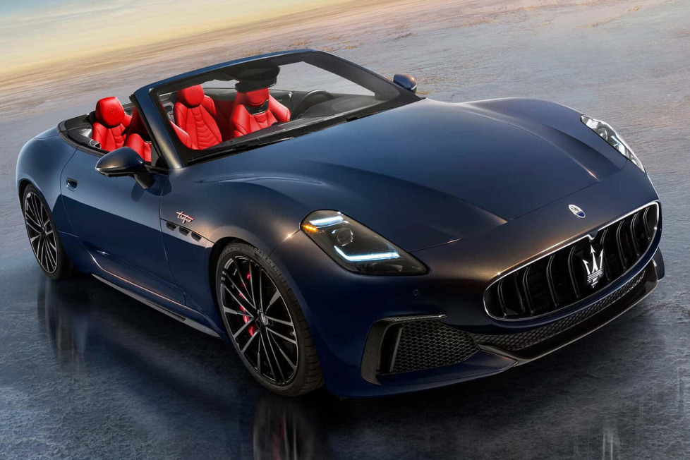 Dies ist das Maserati GranCabrio, die Cabrio-Version des GranTurismo, die im Sommer auf den Markt kommen soll.