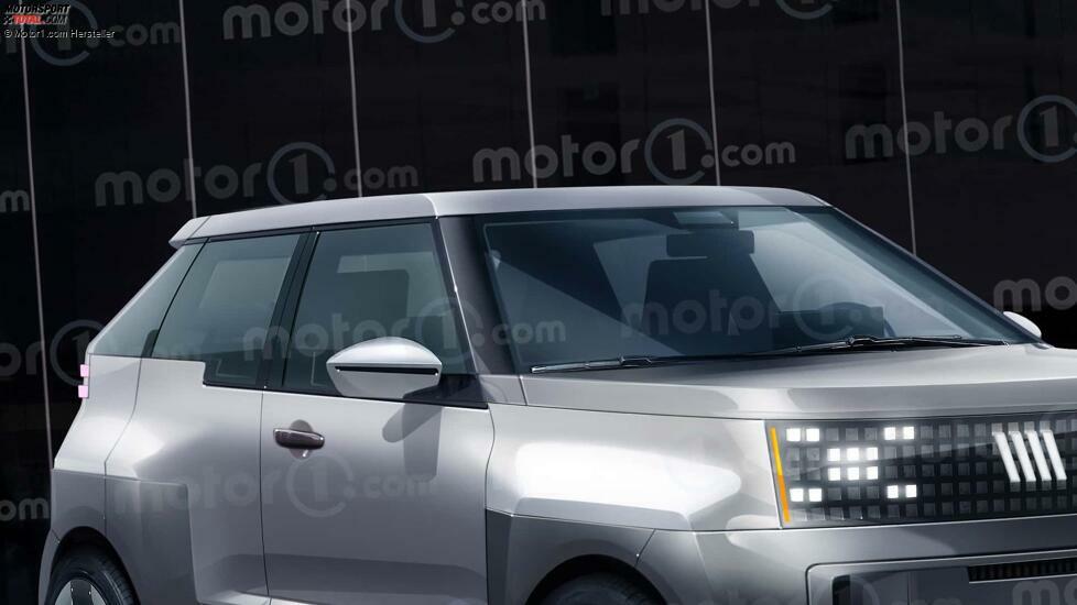 Fiat Panda (2024) als Rendering von Motor1.com