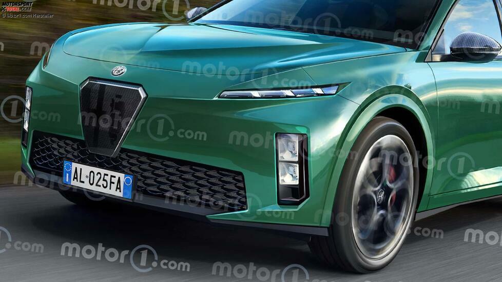 Alfa Romeo Giulia (2025) als Rendering von Motor1.com