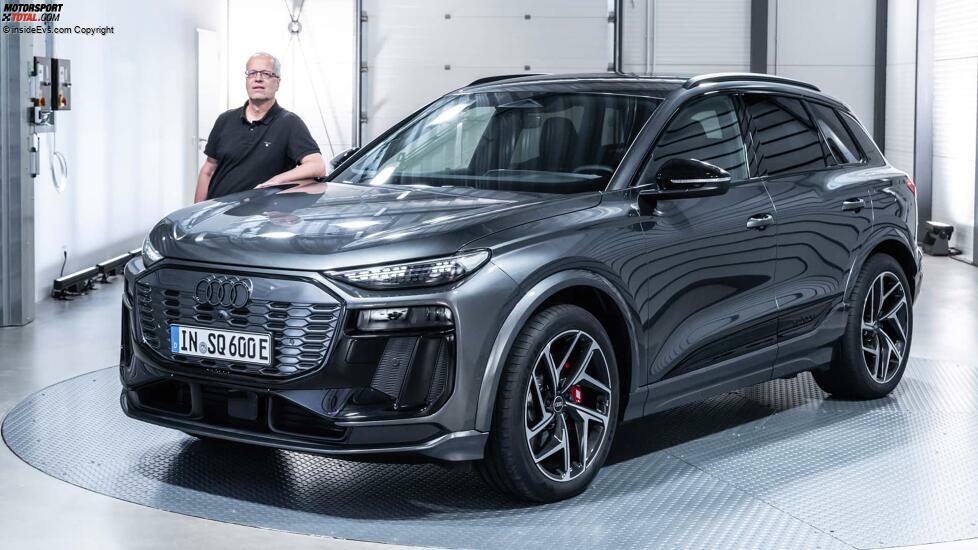 Audi SQ6 e-tron mit Autor Stefan Leichsenring