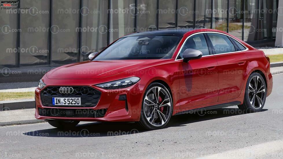 Audi A5 Sportback (2024) als Rendering von Motor1.com