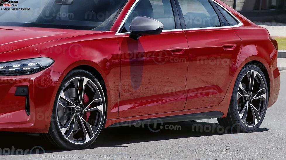 Audi A5 Sportback (2024) als Rendering von Motor1.com