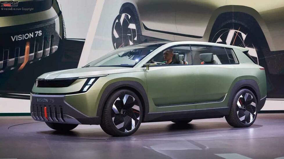 Skoda Vision 7S bei der Enthüllung