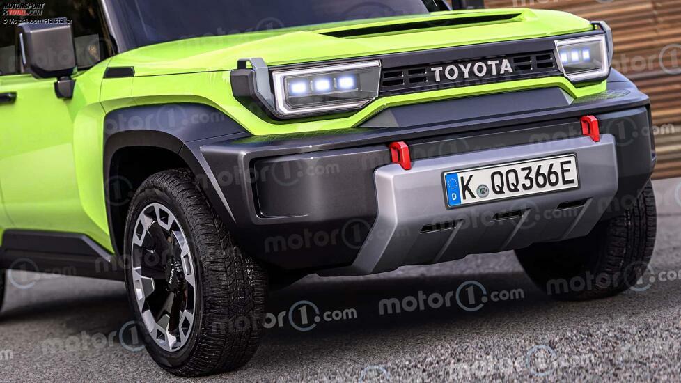 Mini-Toyota Land Cruiser als Rendering von Motor1.com