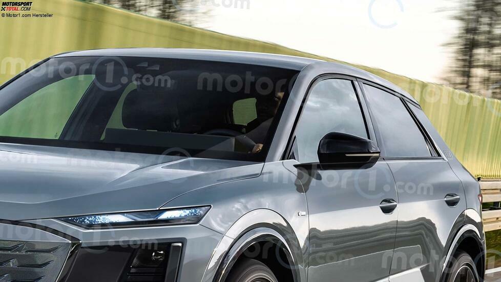 Audi Q2 e-tron (2026) im Rendering von Motor1.com