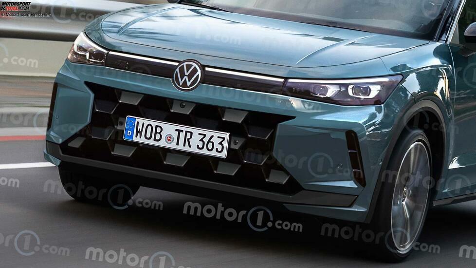 Volkswagen T-Roc (2025), il render di Motor1.com