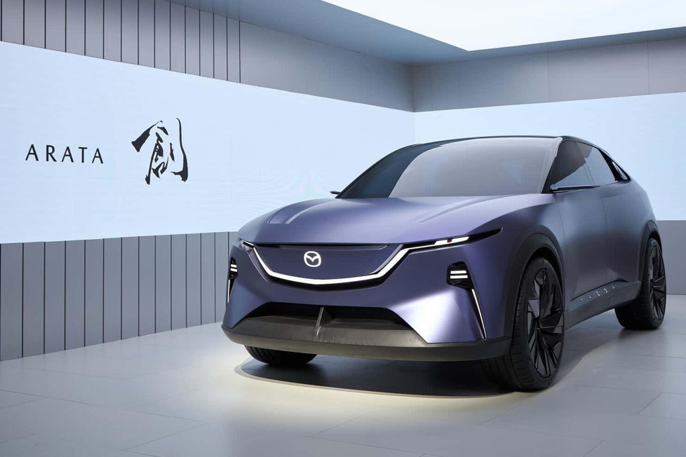 Mazda hat den neuen Arata auf der Auto China 2024 in Peking vorgestellt: Das Elektro-SUV soll dort bis Ende 2025 auf den Markt kommen