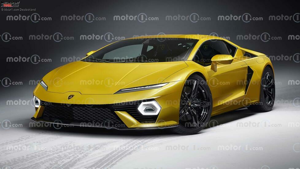 Lamborghini HuracÃ¡n Hybrid gerendert von Motor1.com