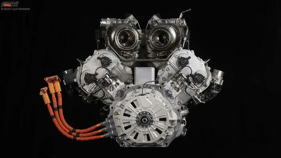 Lamborghini, il motore V8 biturbo ibrido della nuova Huracan