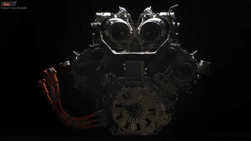 Lamborghini, il motore V8 biturbo ibrido della nuova Huracan