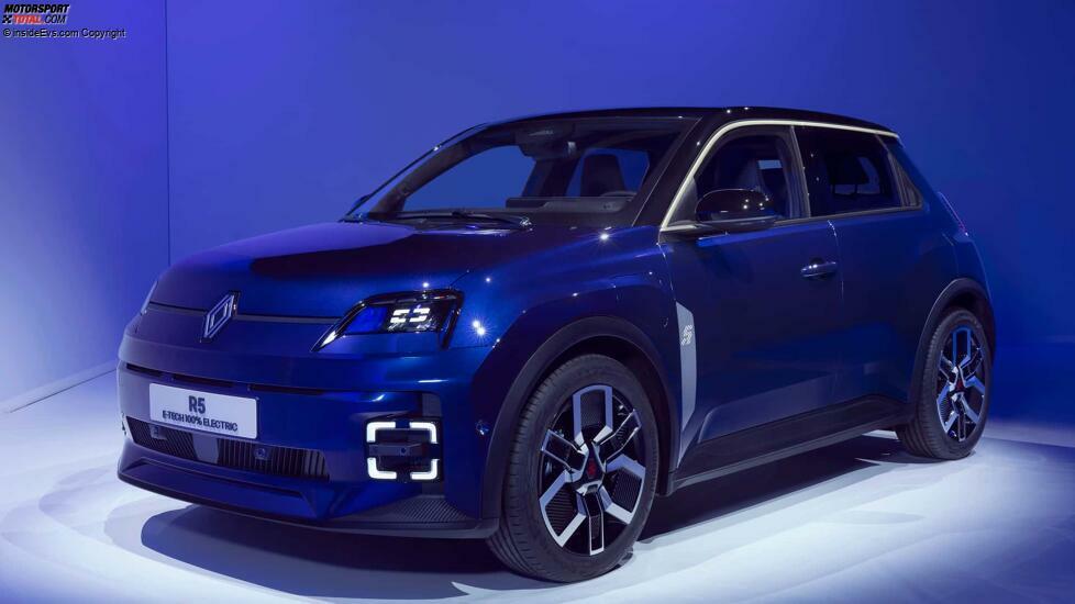 Renault 5 E-Tech Electric (2024): Das Exterieur in Dunkelblau