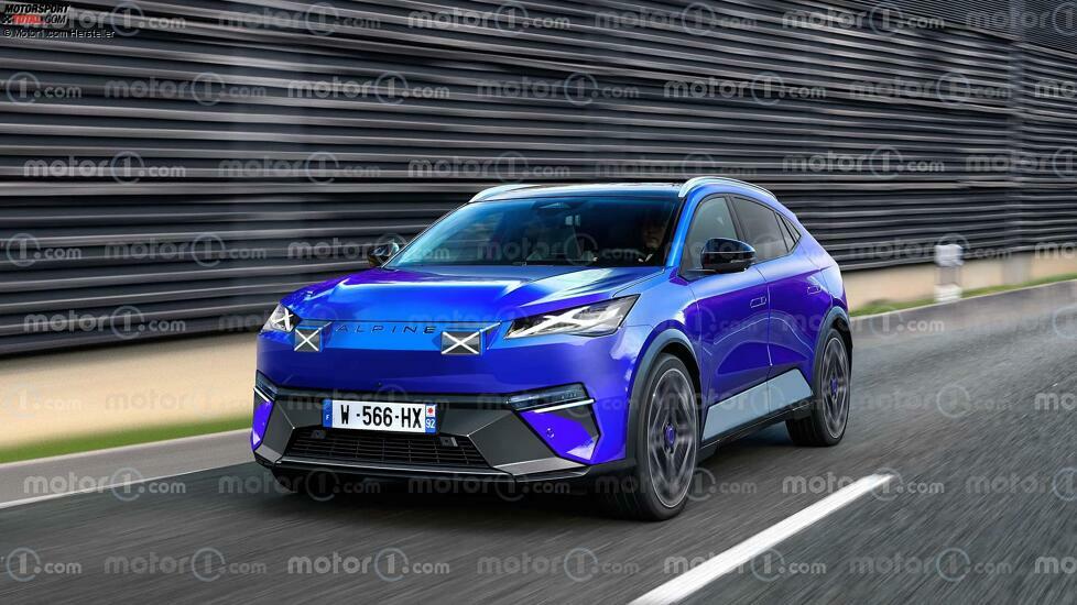 Alpine A390 (2025) im Motor1.com-Rendering
