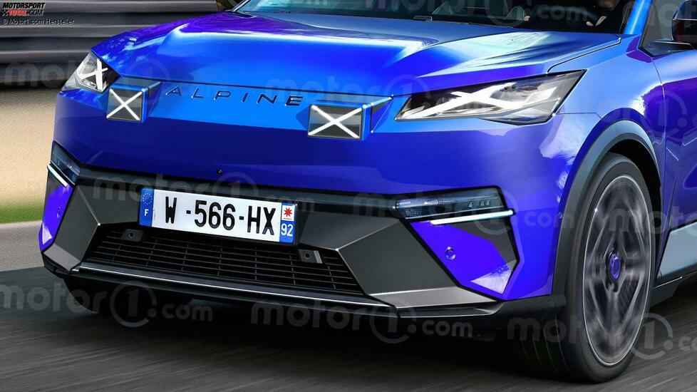 Alpine A390 (2025) im Motor1.com-Rendering