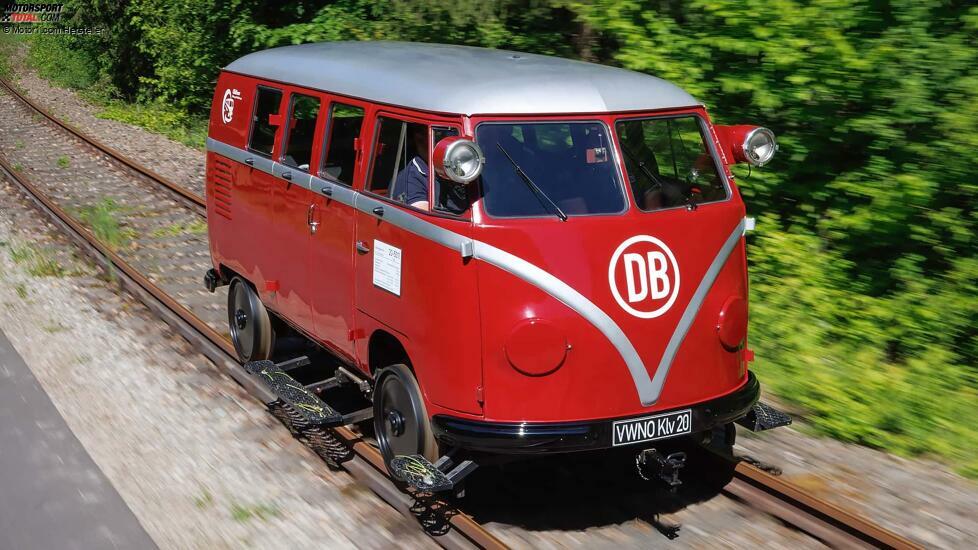 VW Ur-Bulli ohne Lenkrad fürs Gleis