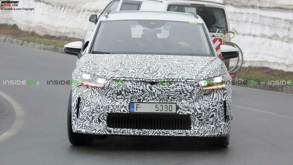 Skoda Enyaq Facelift als Erlkönig