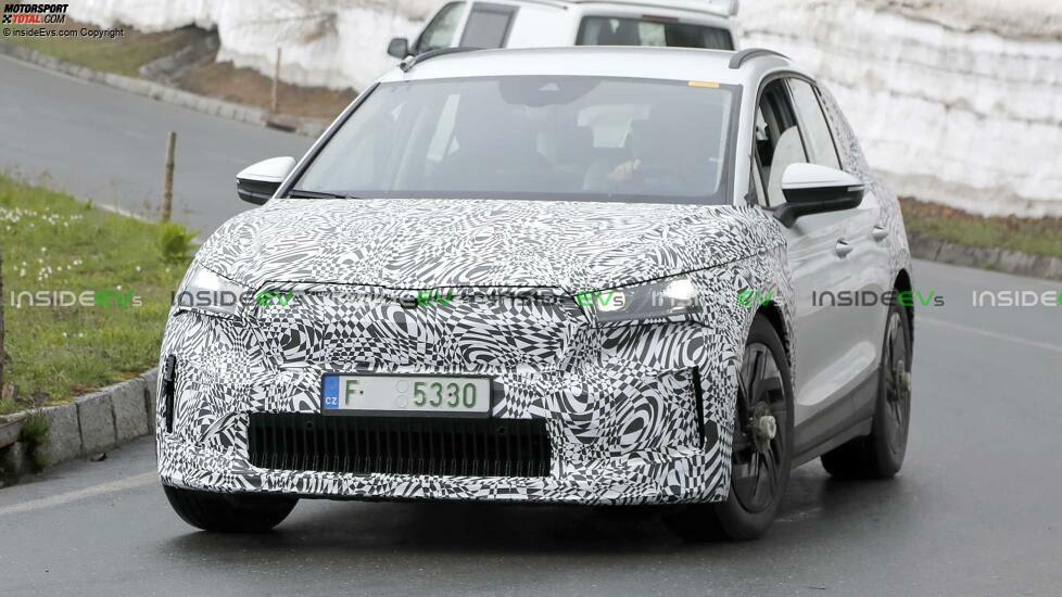 Skoda Enyaq Facelift als Erlkönig