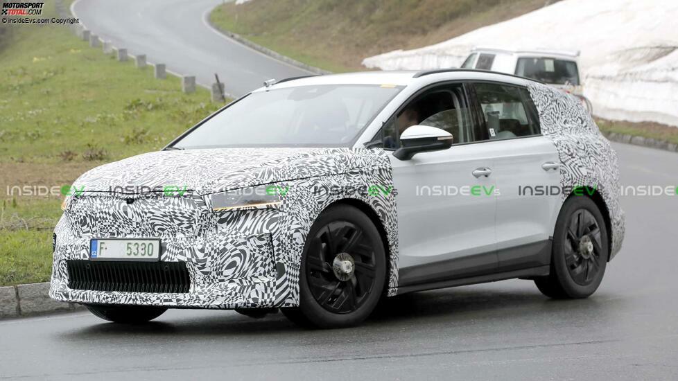 Skoda Enyaq Facelift als Erlkönig