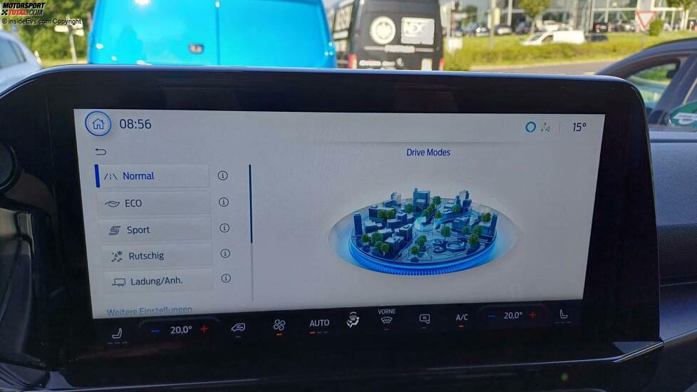 Ford E-Transit Custom (2024): Die Moduseinstellungen