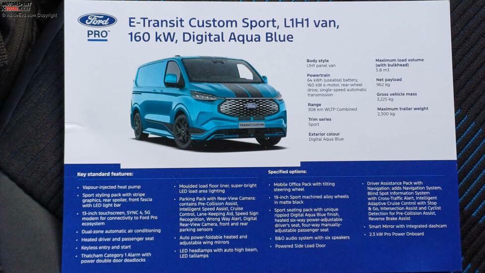 Ford E-Transit Custom (2024): Die gefahrene 160-kW-Version